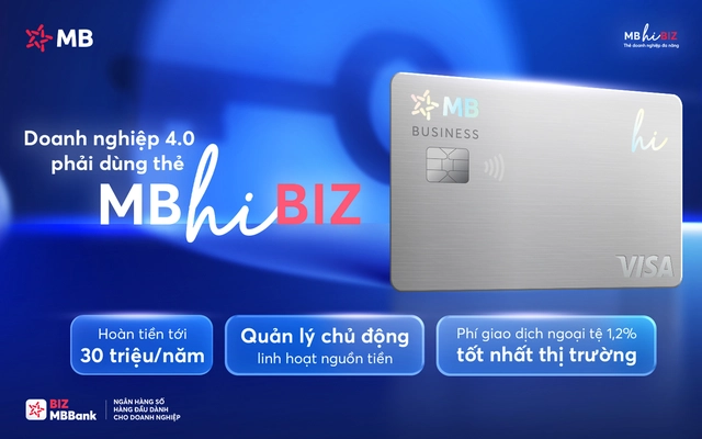 Thẻ doanh nghiệp MB Hi BIZ – Chìa khóa cho doanh nghiệp vận hành thông minh