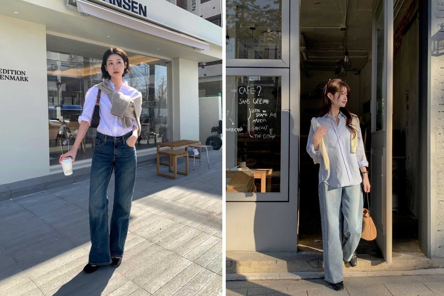 Gợi ý 4 cách phối áo sơ mi và quần ống rộng theo phong cách trẻ trung, thanh lịch