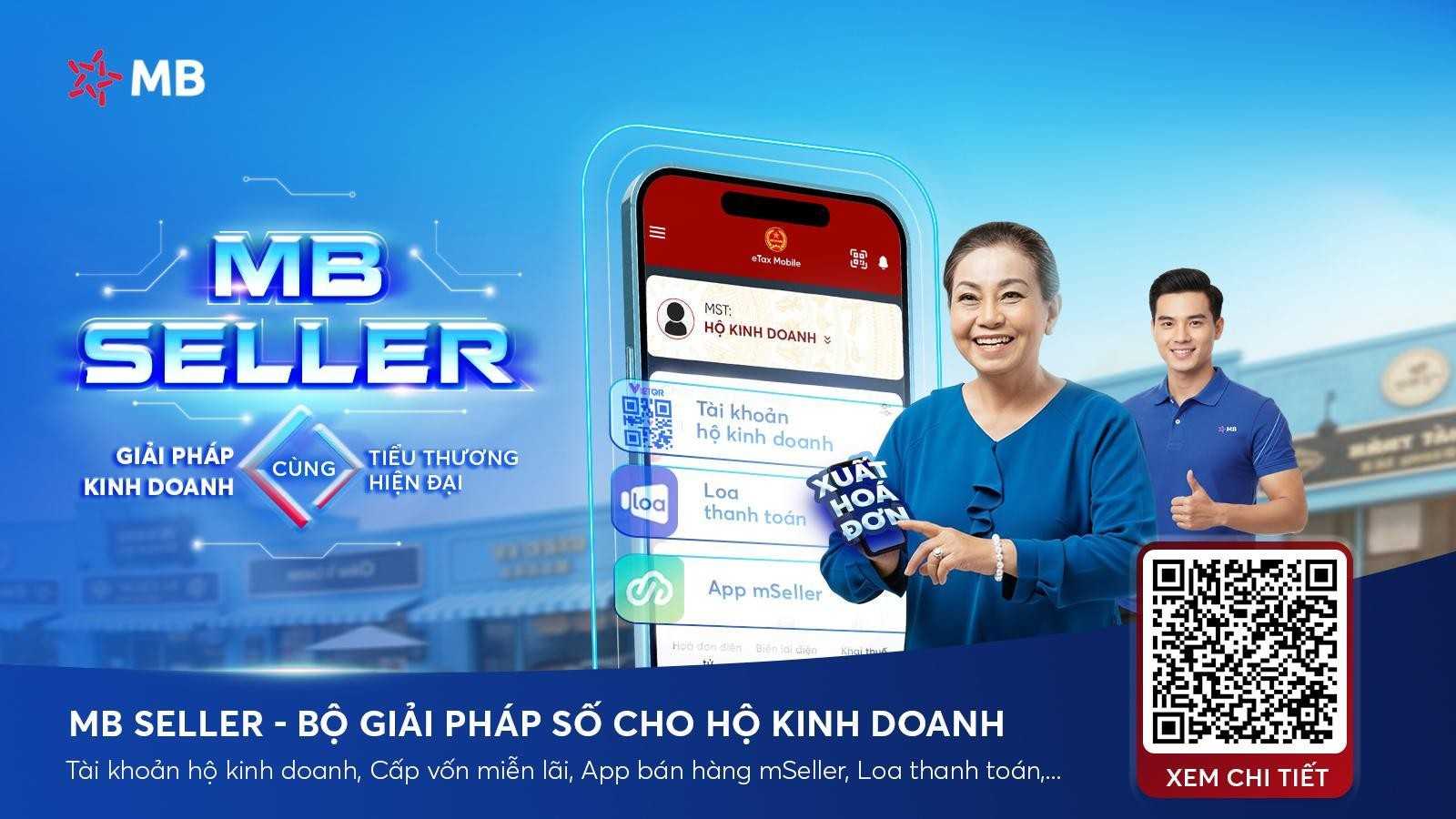 MB phát triển giải pháp số hỗ trợ hộ kinh doanh “buôn bán an tâm”